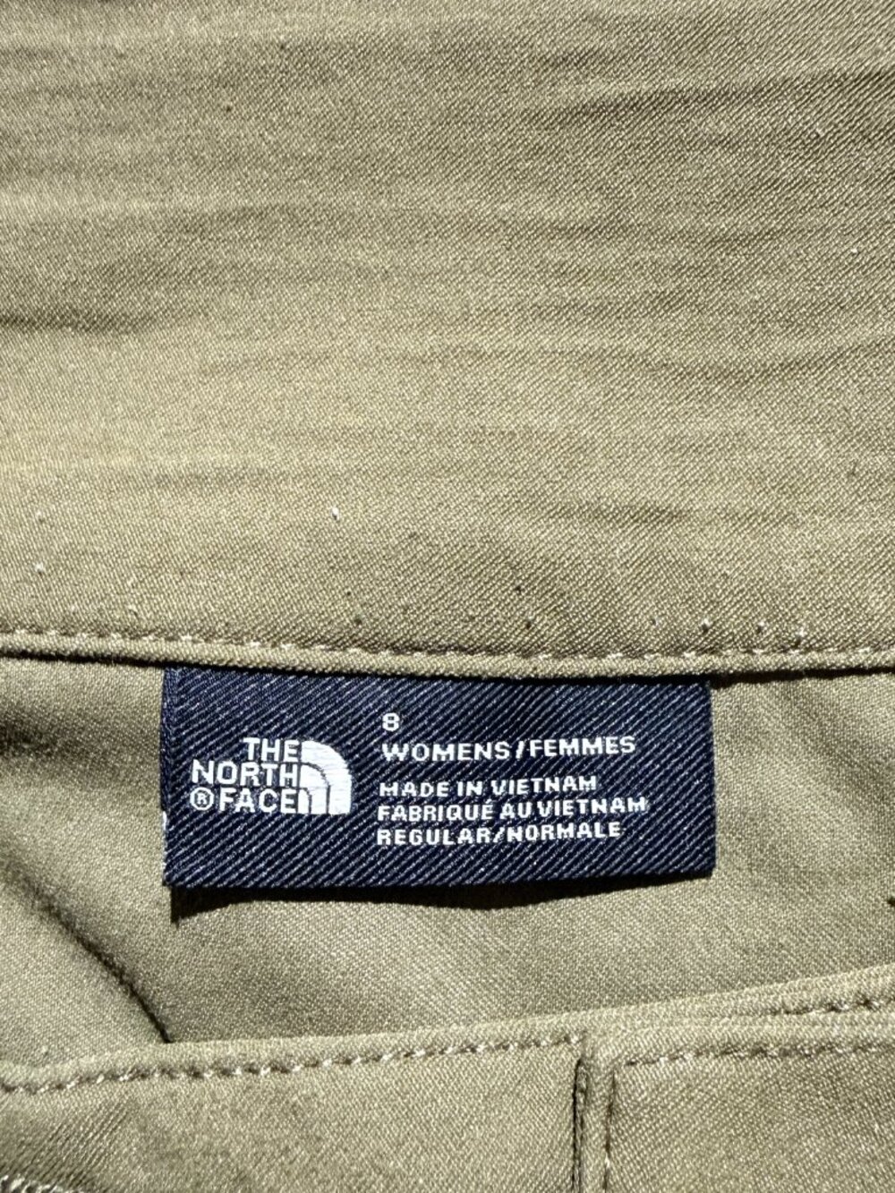 The North Face Womens "Exploration" Cargo Pants 8 Green Stretch Hiking Outdoors - Picture 8 of 9